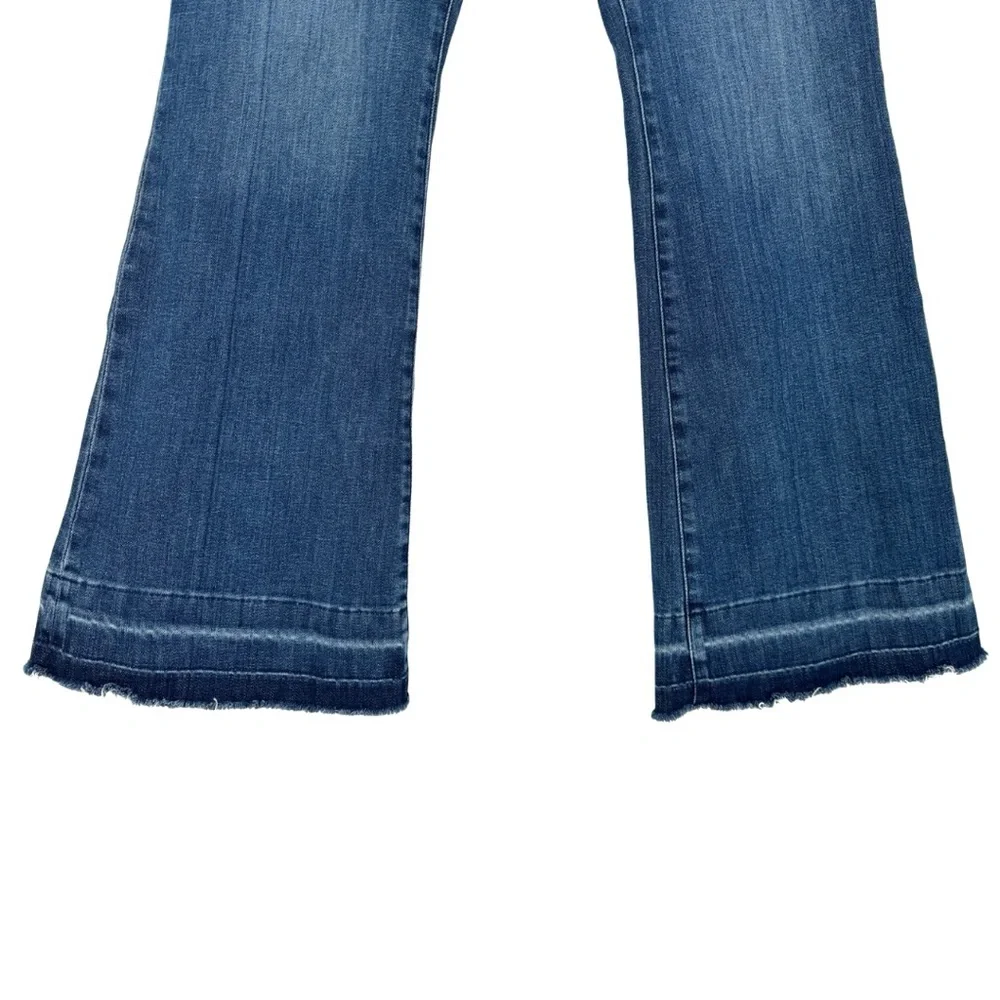 Frame Le Easy Flare Release Hem Jeans Thunderstorm Dark Wash‎ High-Waist 31